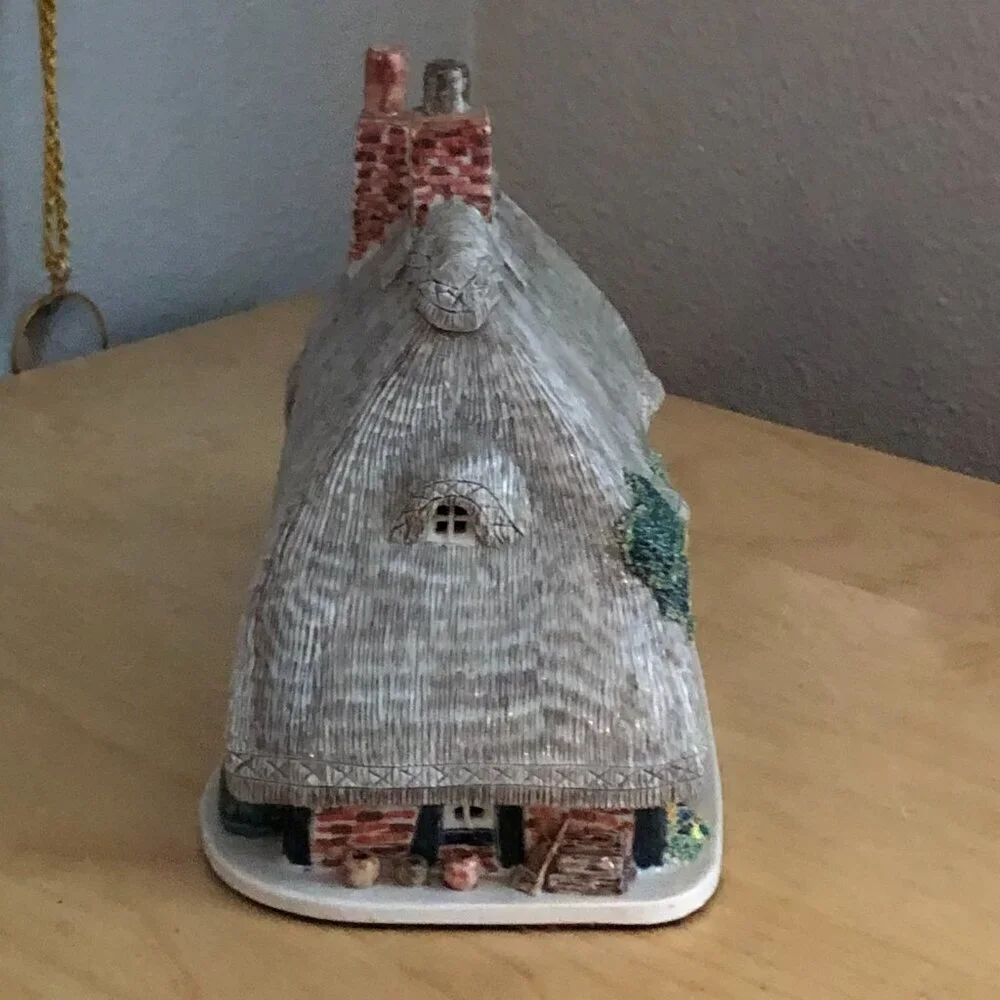 Vintage Ann Cox Ceramics ENGLISH INN Figurine Handmade in England The Ship Inn